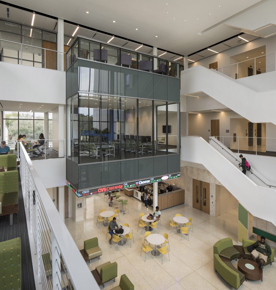 Innovative Facade of USF SPs Tiedemann College of Business by ikon.5 architects Harvard Jolly Architecture