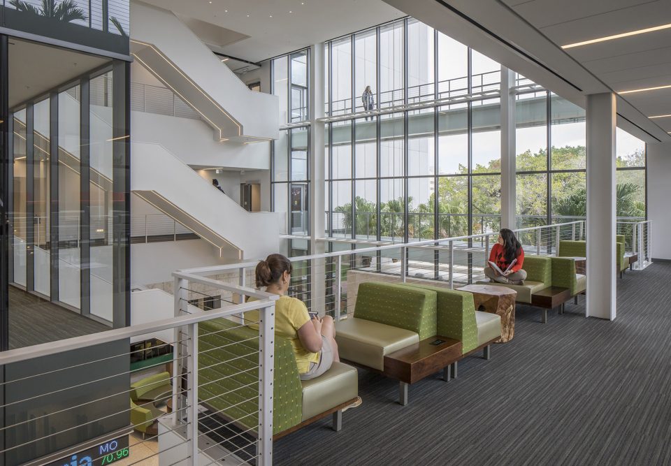Innovative Facade of USF SPs Tiedemann College of Business by ikon.5 architects Harvard Jolly Architecture