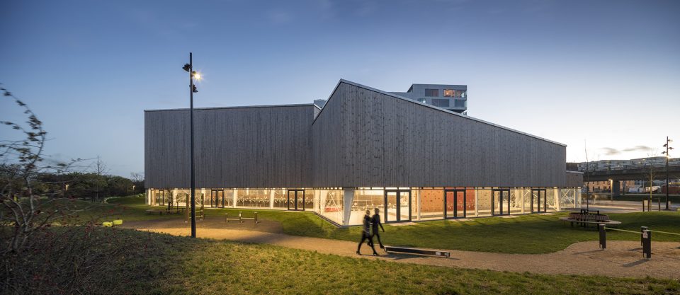 multi purpose sports facility in orestad city by nord architects