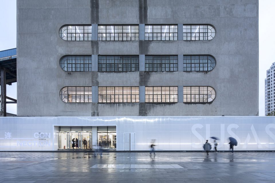 renovation of 80000 ton silos on minsheng wharf china by atelier deshaus
