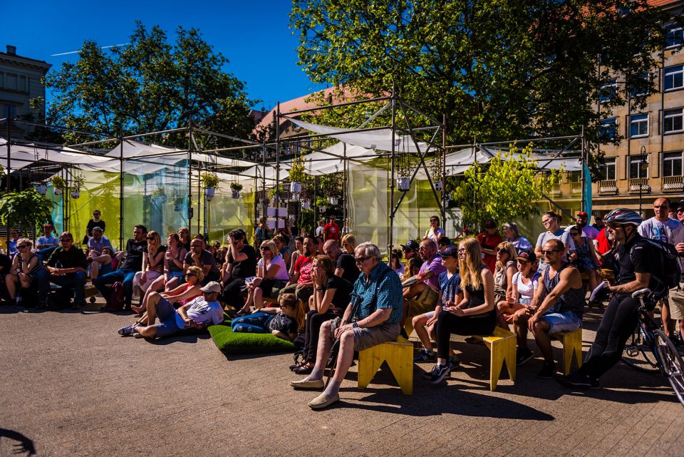 Temporary public space for Malta Festival Poznań 2017 by Atelier Starzak Strebicki