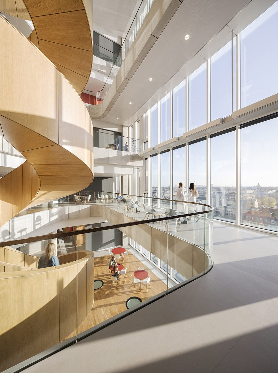 maersk tower extension of the panum complex at the university of copenhagen by c f moller architects