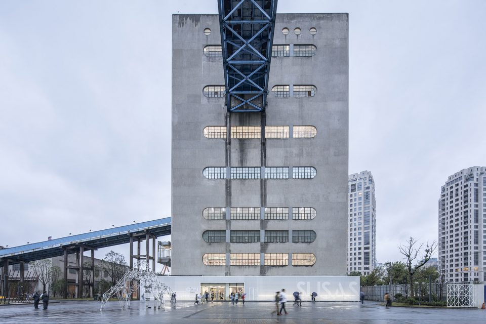 renovation of 80000 ton silos on minsheng wharf china by atelier deshaus