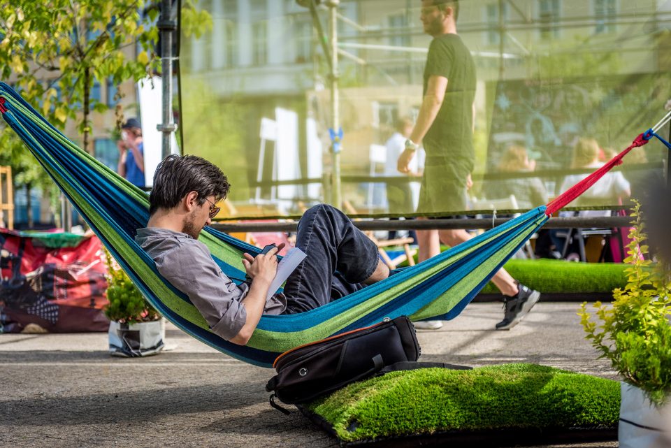 Temporary public space for Malta Festival Poznań 2017 by Atelier Starzak Strebicki