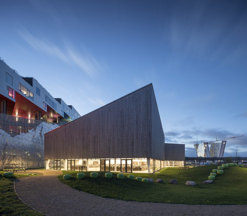 multi purpose sports facility in orestad city by nord architects