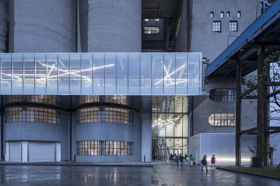 renovation of 80000 ton silos on minsheng wharf china by atelier deshaus
