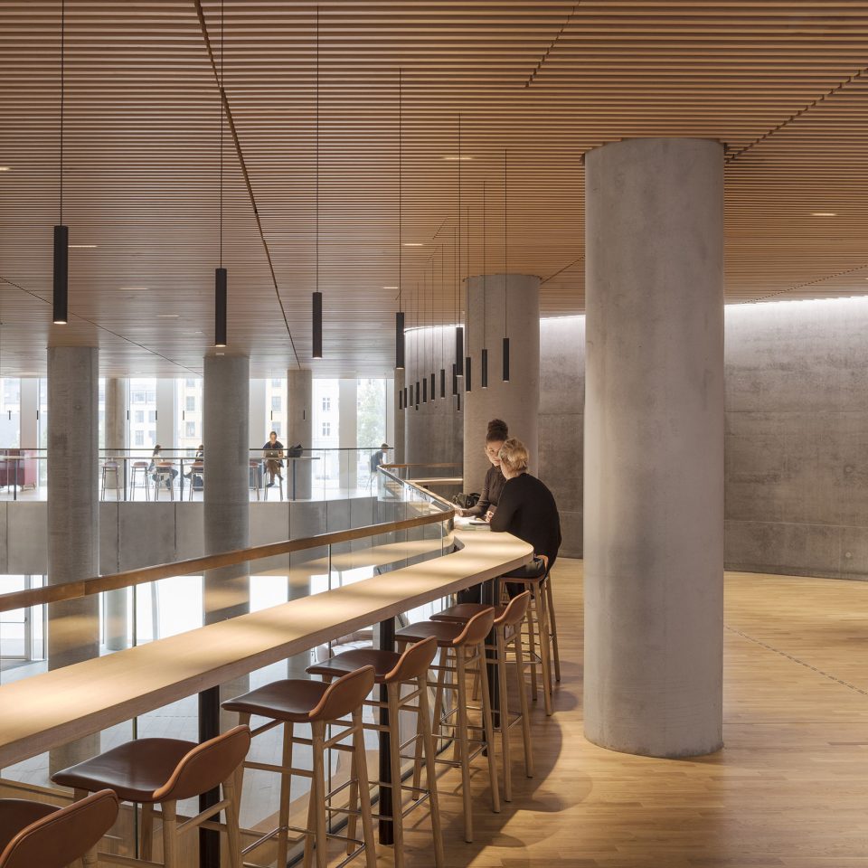 maersk tower extension of the panum complex at the university of copenhagen by c f moller architects