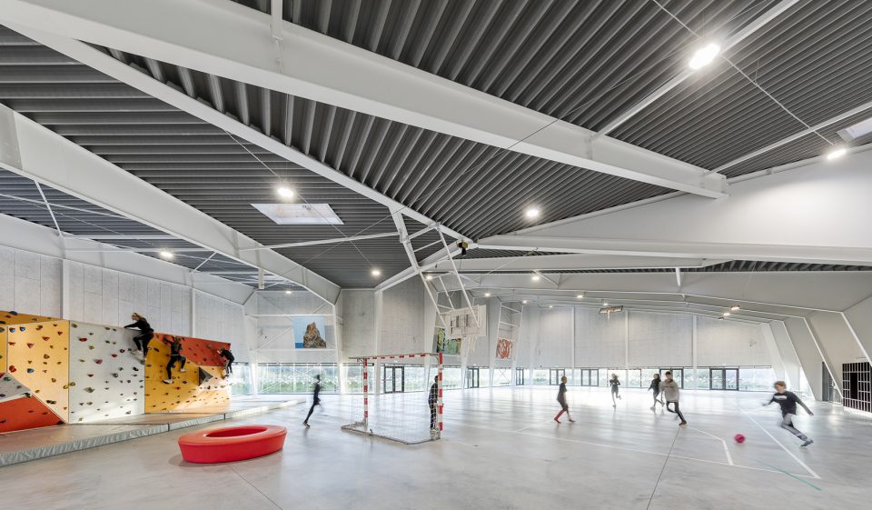 multi purpose sports facility in orestad city by nord architects
