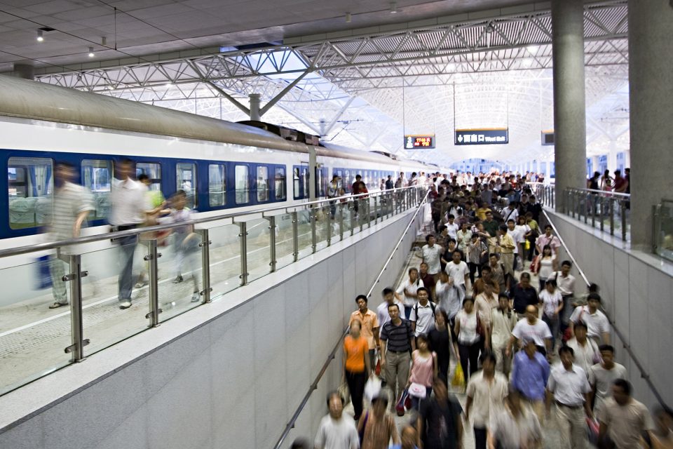 Shanghai South station China by AREP
