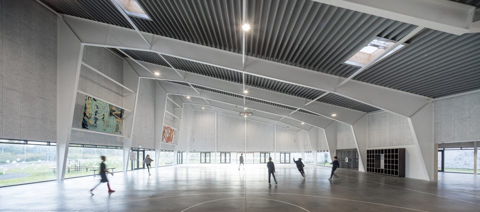 multi purpose sports facility in orestad city by nord architects