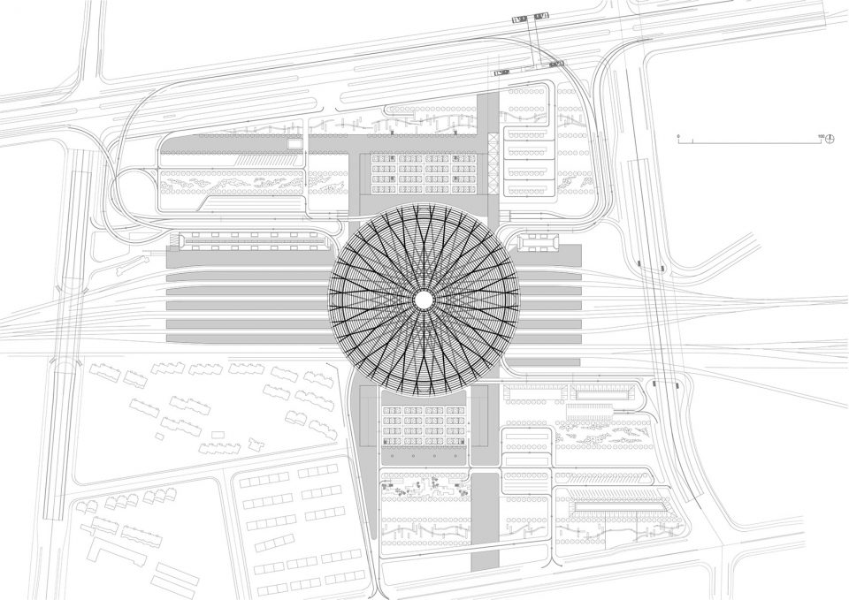 Shanghai South station China by AREP