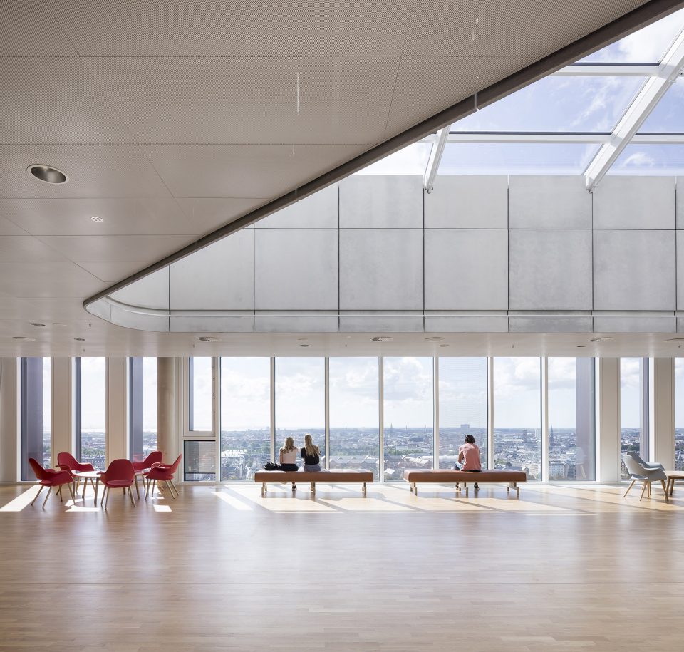 maersk tower extension of the panum complex at the university of copenhagen by c f moller architects