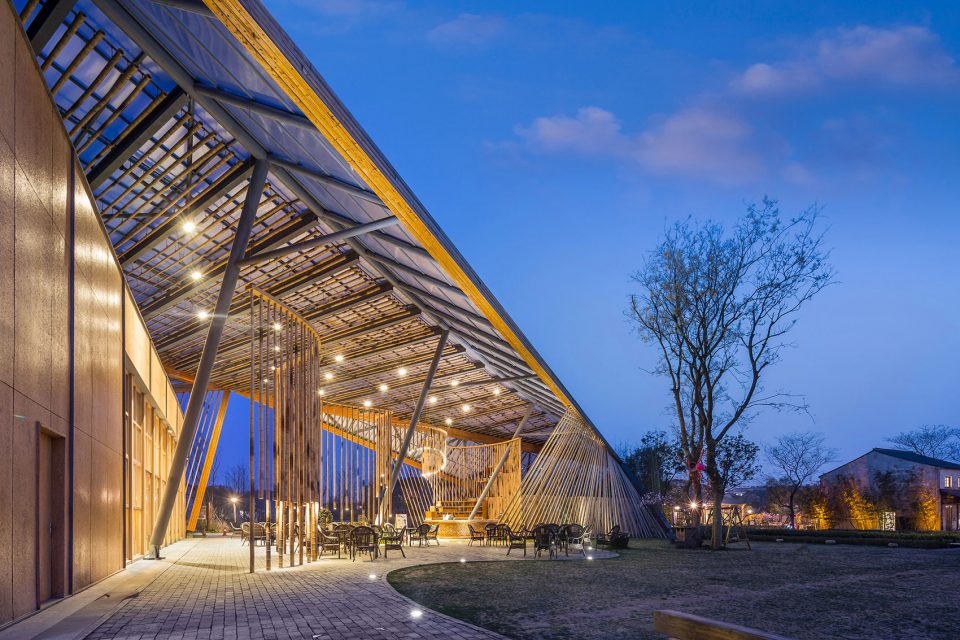 New Pastoralism’s Lecture Hall Yangshan Town Wuxi City China by SYN architects