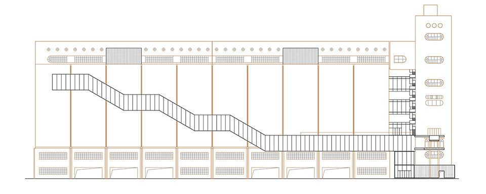 renovation of 80000 ton silos on minsheng wharf china by atelier deshaus