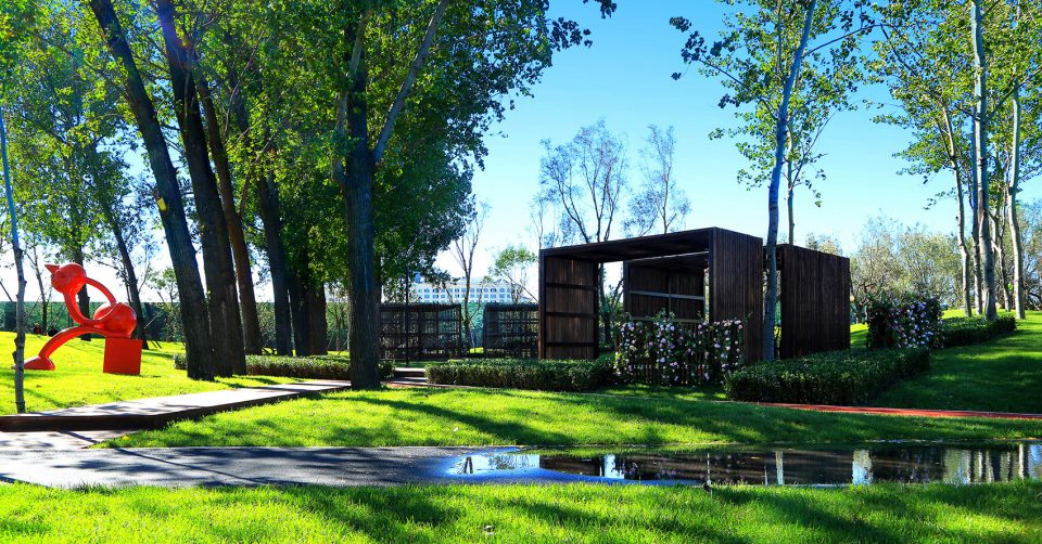Beijing Daxing Longxi CIFI No.6 Courtyard Community Park China by DDON