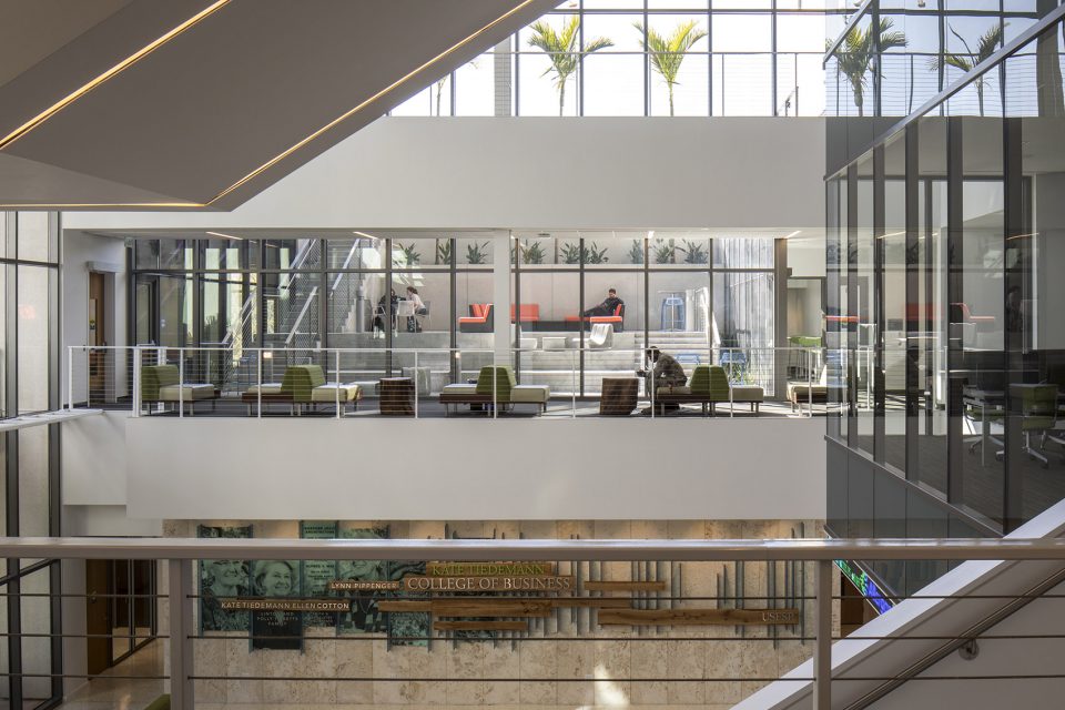 Innovative Facade of USF SPs Tiedemann College of Business by ikon.5 architects Harvard Jolly Architecture