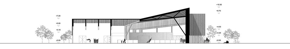 multi purpose sports facility in orestad city by nord architects