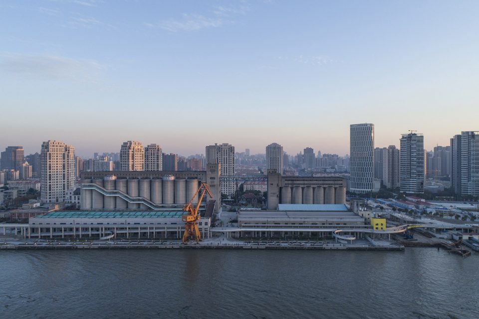renovation of 80000 ton silos on minsheng wharf china by atelier deshaus