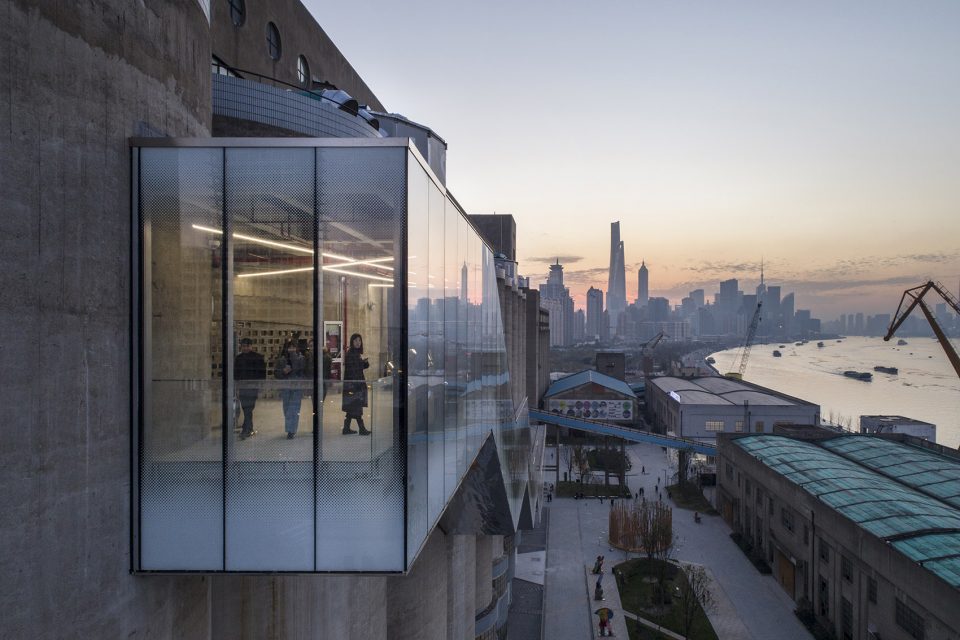 renovation of 80000 ton silos on minsheng wharf china by atelier deshaus