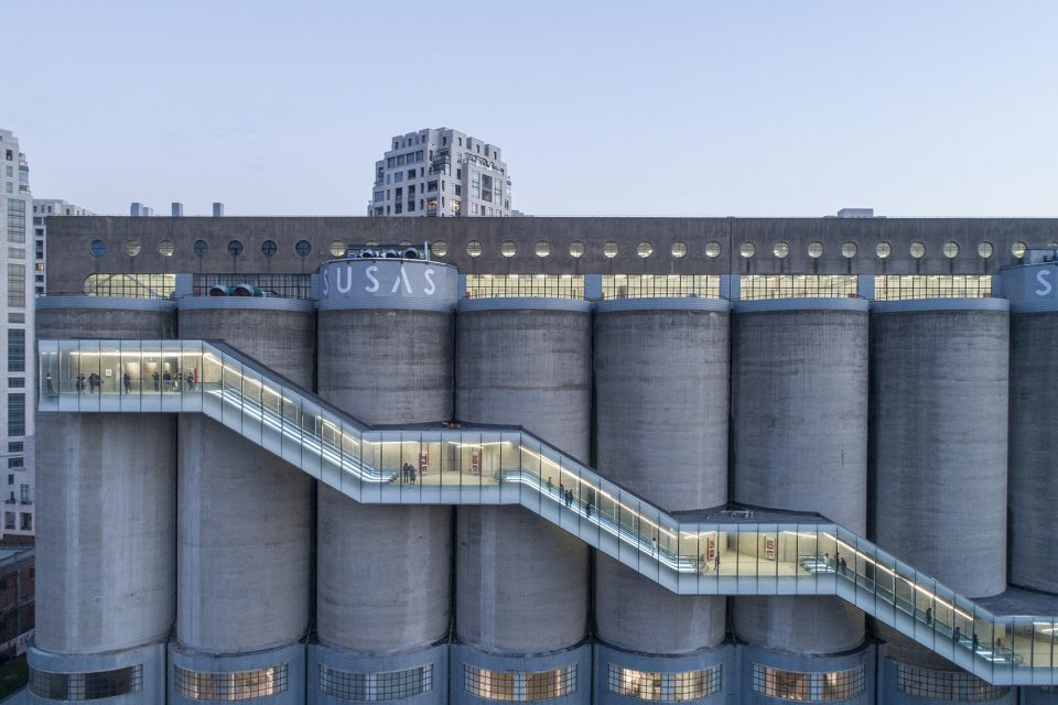 renovation of 80000 ton silos on minsheng wharf china by atelier deshaus