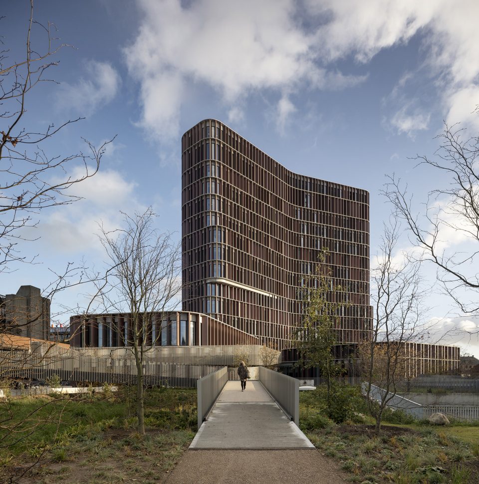 maersk tower extension of the panum complex at the university of copenhagen by c f moller architects