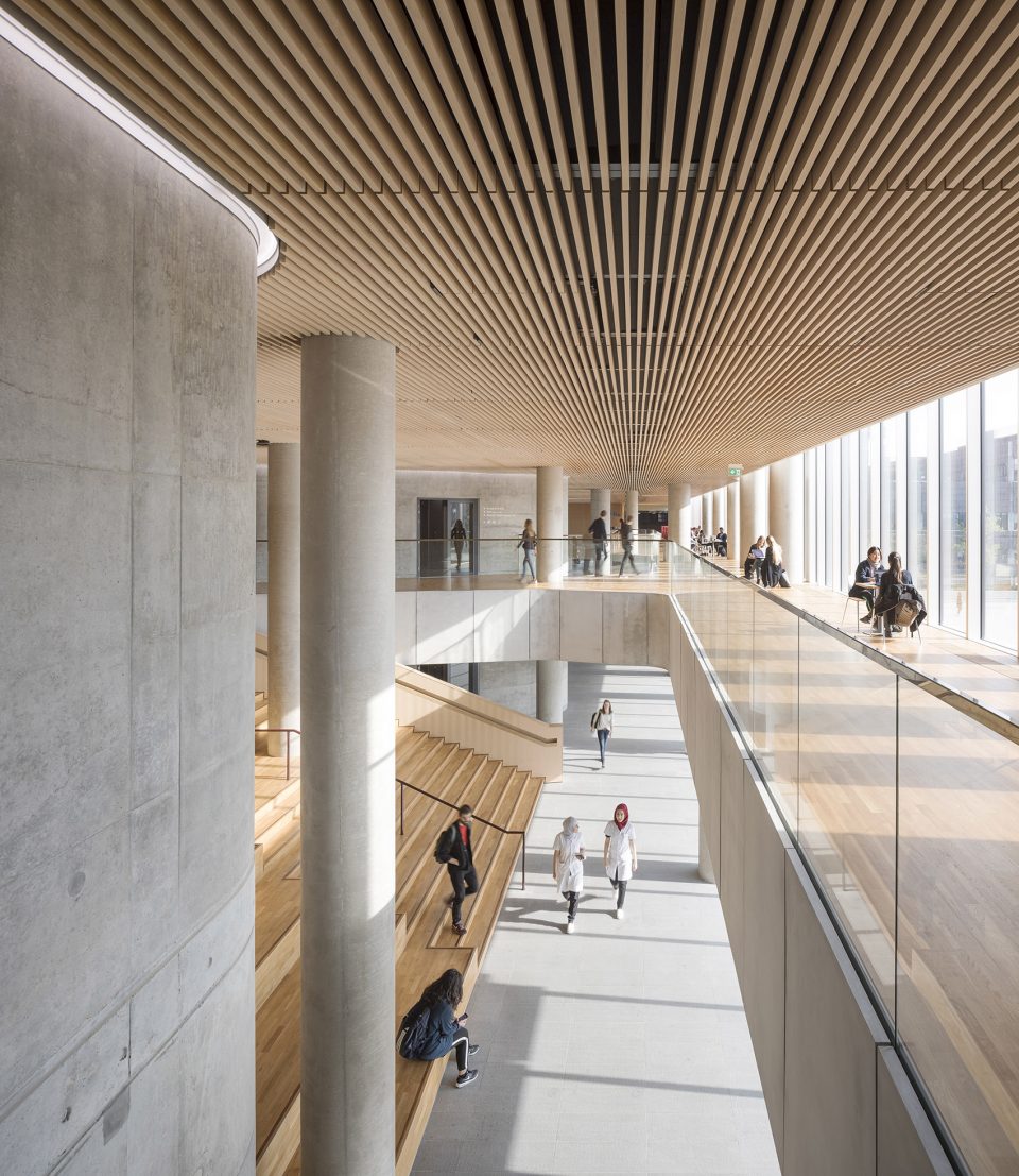 maersk tower extension of the panum complex at the university of copenhagen by c f moller architects