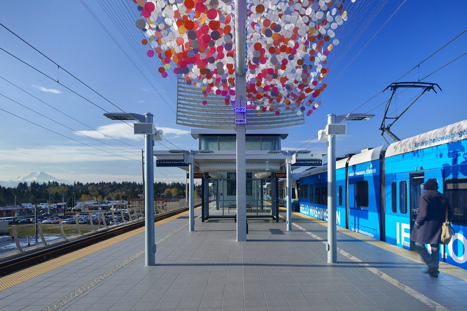 Angle Lake Transit Station and Plaza by Brooks Scarpa