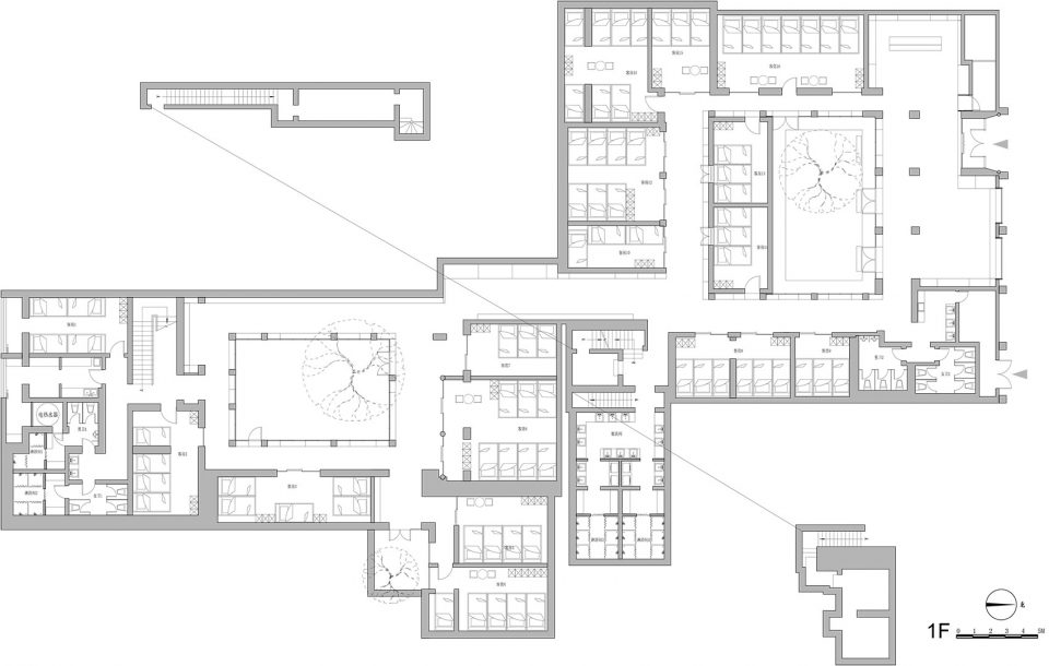 Xiezuo Hutong Capsule Hotel in Beijing by B.L.U.E. Architecture Studio