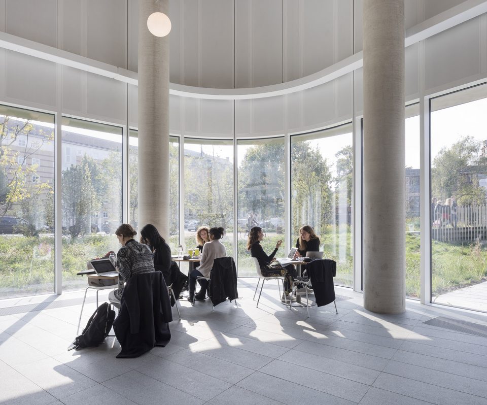 maersk tower extension of the panum complex at the university of copenhagen by c f moller architects