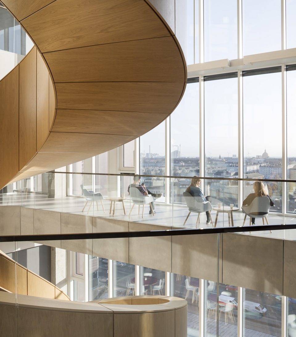 maersk tower extension of the panum complex at the university of copenhagen by c f moller architects