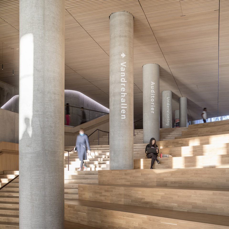 maersk tower extension of the panum complex at the university of copenhagen by c f moller architects