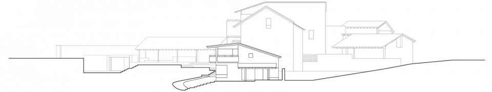 East elevation the Lost Villa Boutique Hotel Naturalbuild