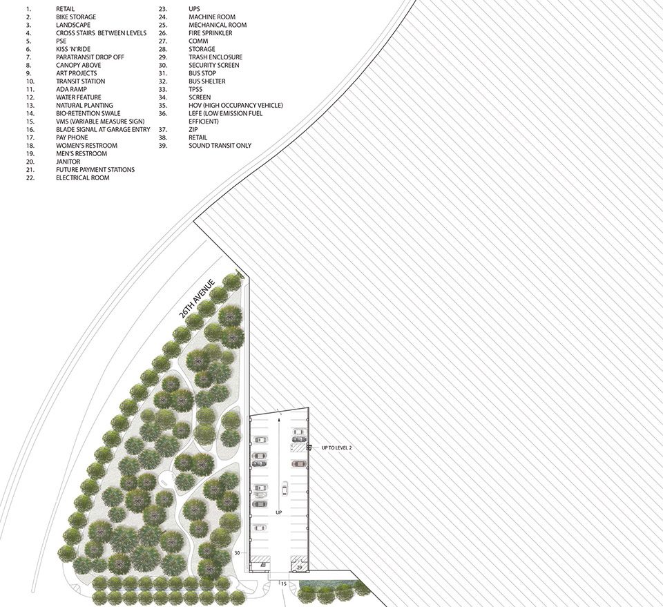 Angle Lake Transit Station and Plaza by Brooks Scarpa