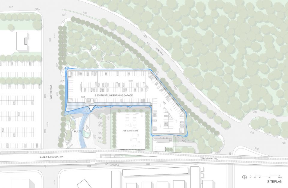 Angle Lake Transit Station and Plaza by Brooks Scarpa