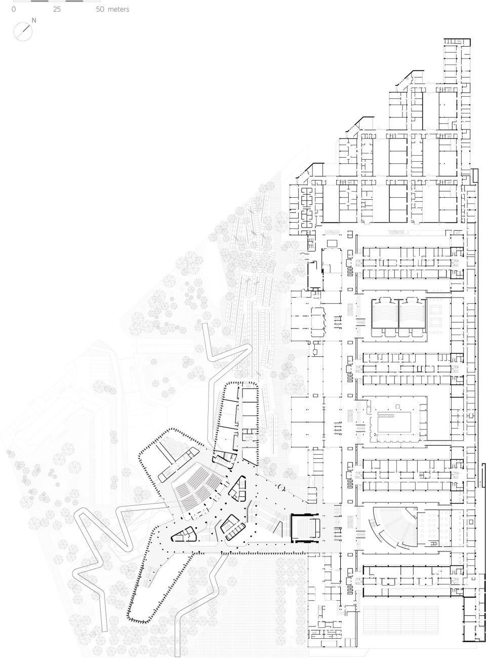 maersk tower extension of the panum complex at the university of copenhagen by c f moller architects