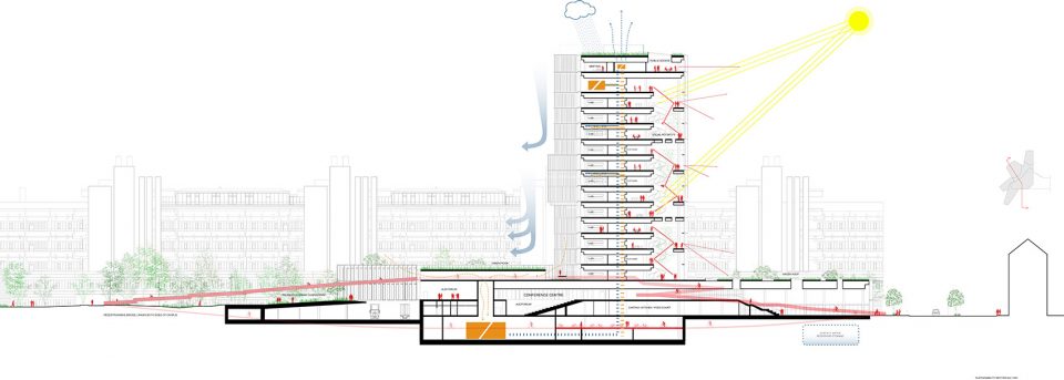 maersk tower extension of the panum complex at the university of copenhagen by c f moller architects