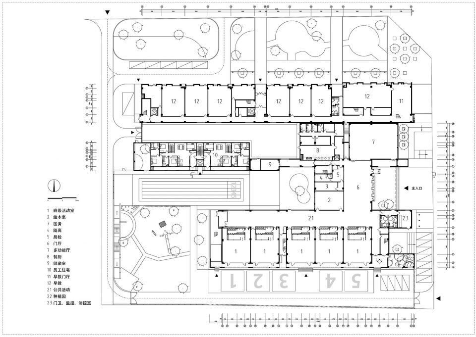 張家口萊佛士幼兒園空格建築