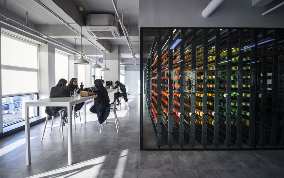 meeting space1 textile library slowstudio architects