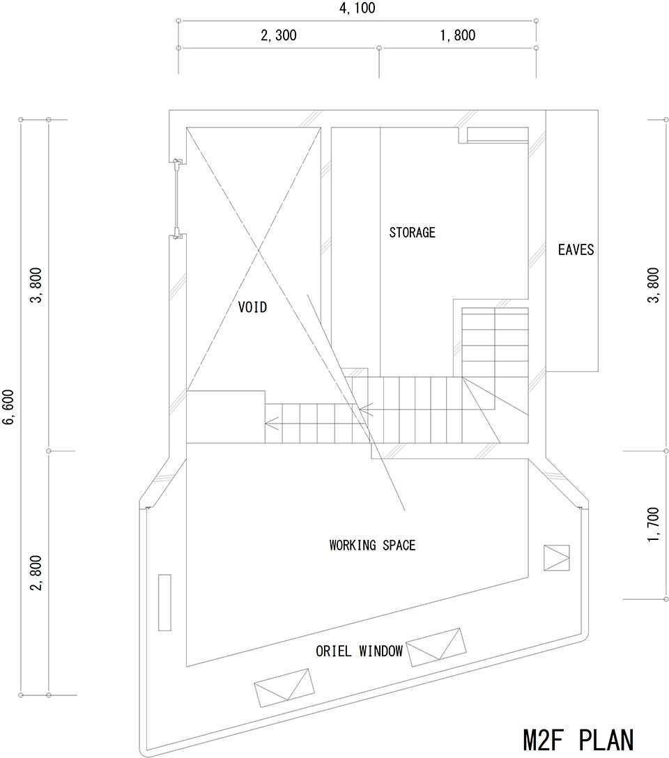 M2FPLAN oriel window house shinsuke fujii architects