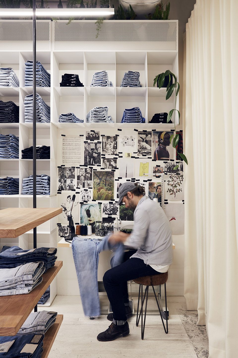 tailors table1 Neuw Denim Flagship Breathe Architecture