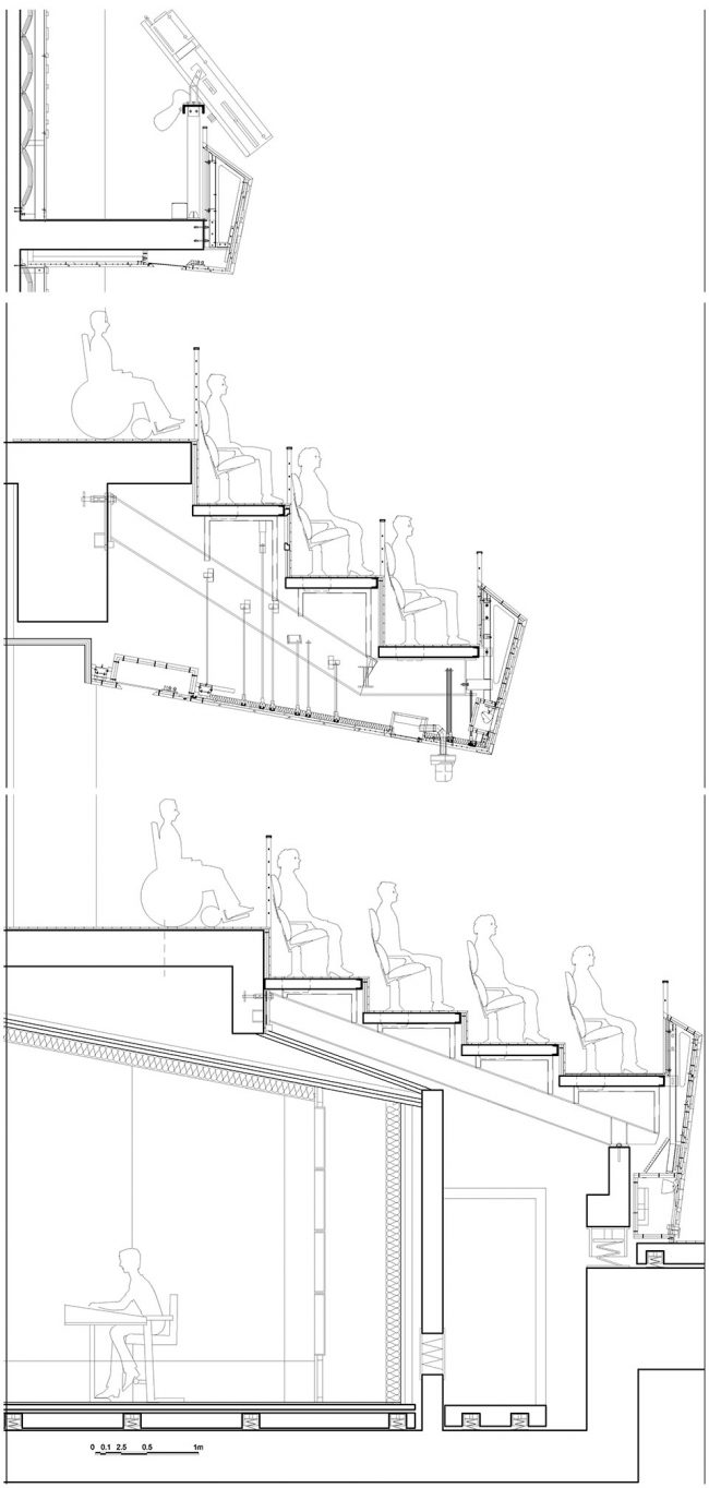 Section of front balcony©Architecture Studio