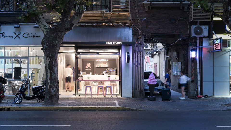 Pink Tears Ice Cream Store Shanghai by mintwow