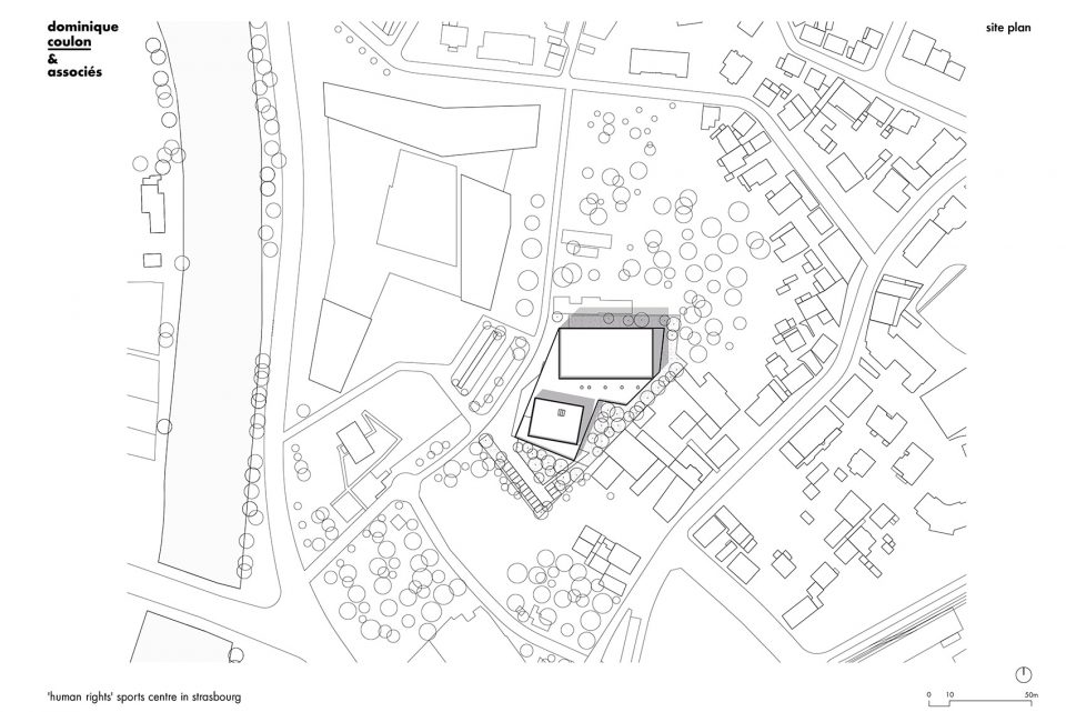 ‘Human Rights’ sports centre in Strasbourg by Dominique Coulon Associés