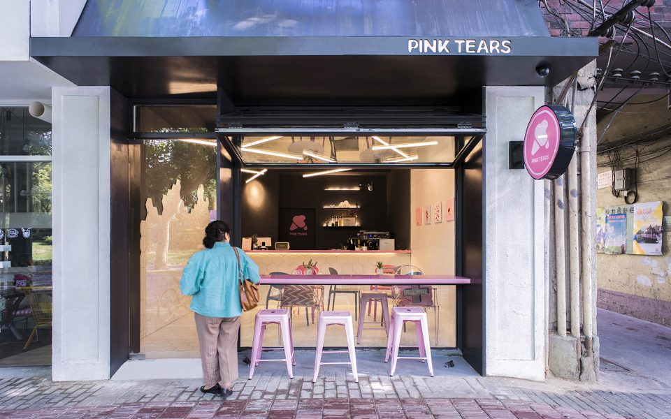 Pink Tears Ice Cream Store Shanghai by mintwow