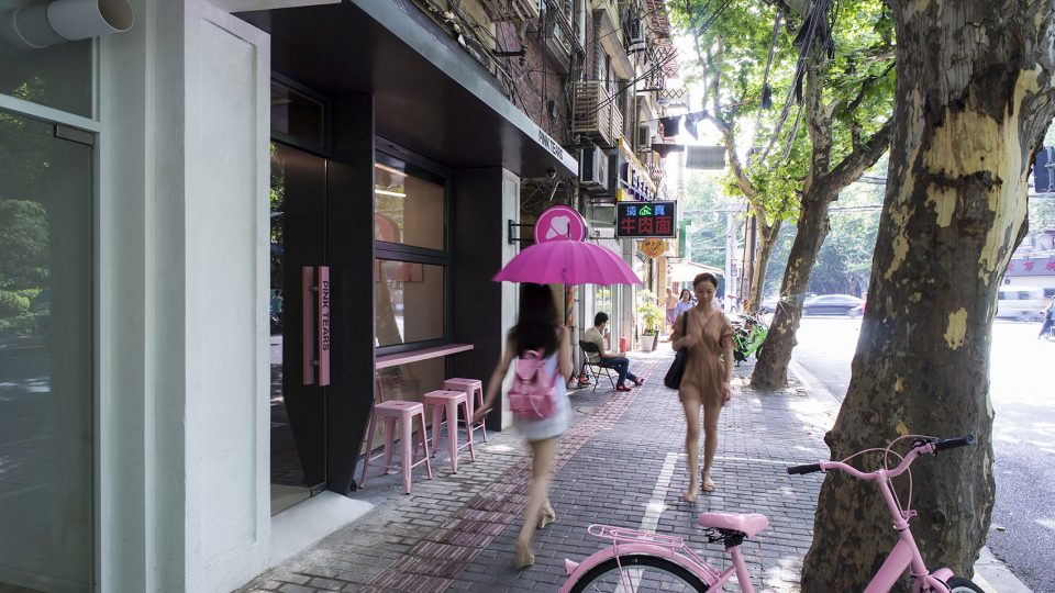 Pink Tears Ice Cream Store Shanghai by mintwow
