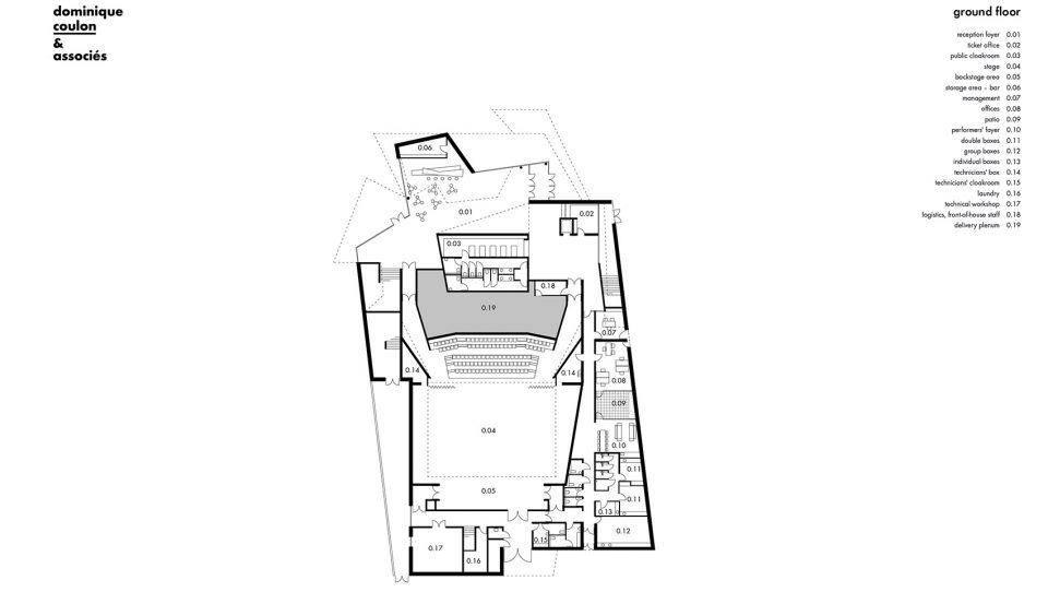 theodore gouvy theatre in freyming merlebach by dominique coulon associes