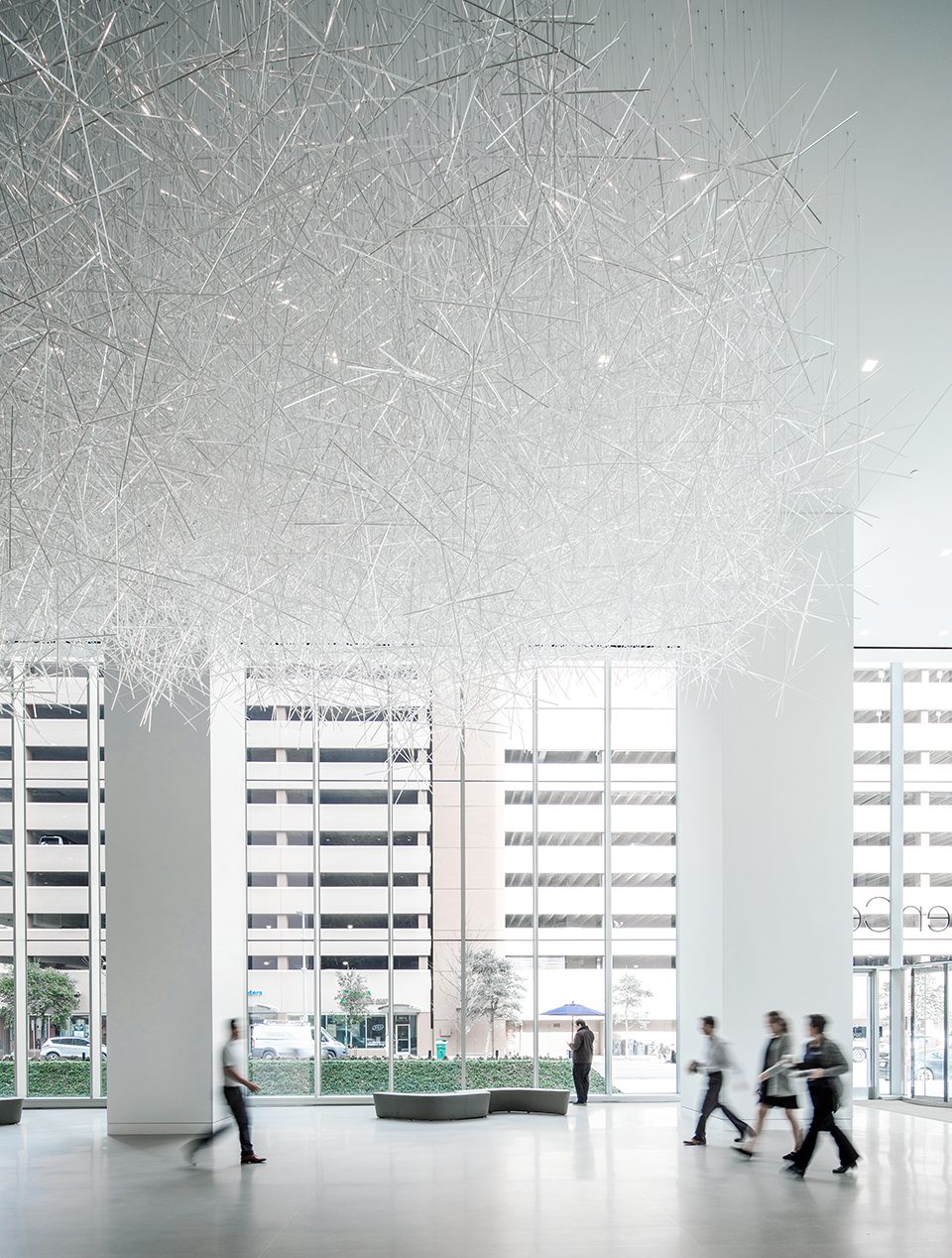 Allen Center Art Project Prismatic Cloud by Tokujin Yoshioka