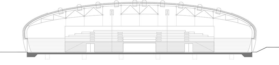 dolni brezany sports hall by sporadical