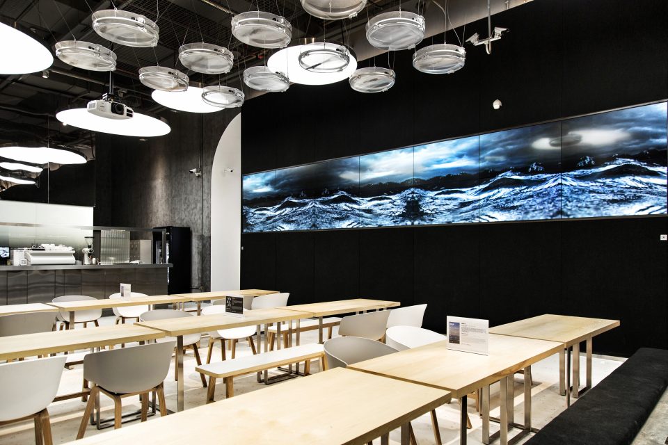 extra time cafe gallery china by xu studio