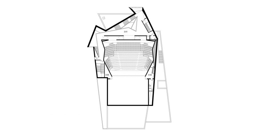 theodore gouvy theatre in freyming merlebach by dominique coulon associes